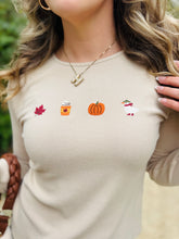 Fall Embroidered Long Sleeve Top