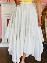 White Asymmetrical Skirt