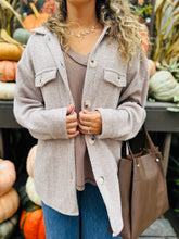 Soft Light Brown Waffle Shacket