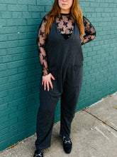 Charcoal V-Neck Jumpsuit