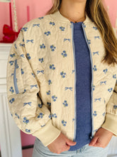 Floral Print Quilted Jacket