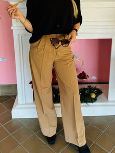 Striped Pleated Pants