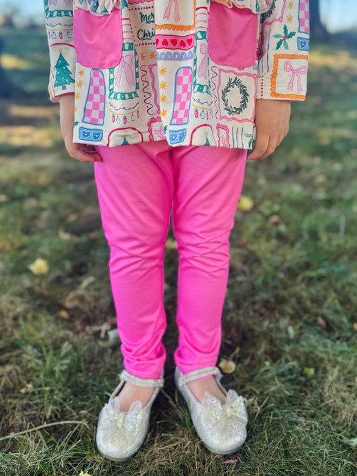 Pink Kids Leggings
