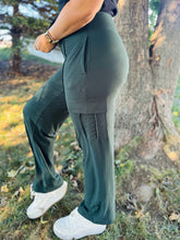 Regency Green Straight Leg Cargo Pants