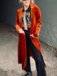 Rust Velvet Duster