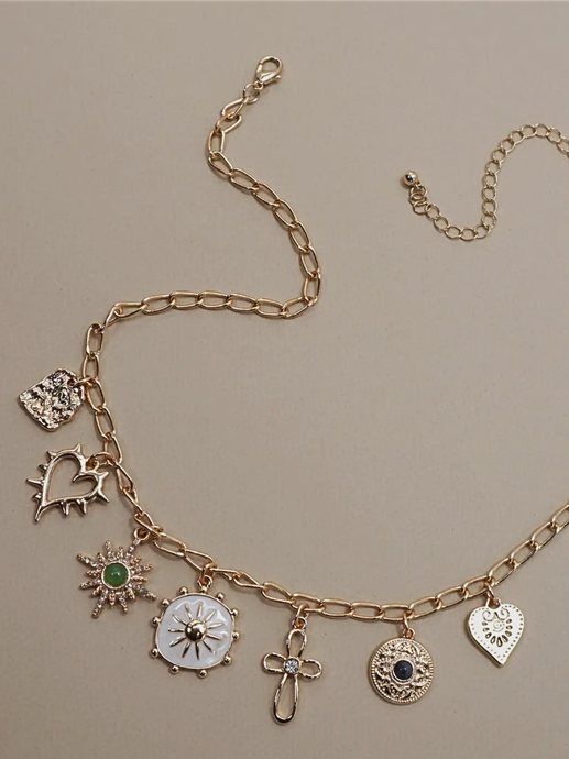 Gold Charm Necklace