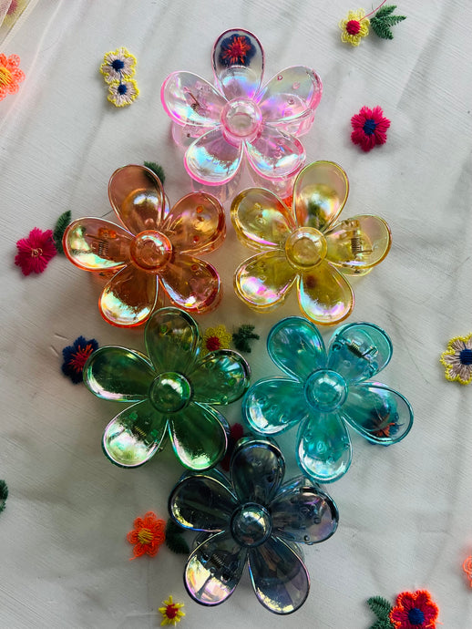 Flower Claw Clips