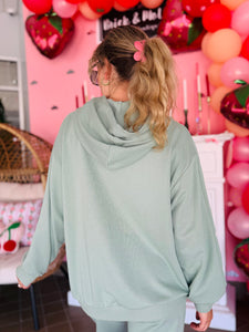 Sage Green Bow Hoodie