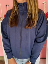 Dark Blue Zip Jacket