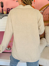 Soft Oatmeal Waffle Shacket