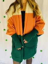 Plus Color Block Cardigan
