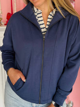 Dark Blue Zip Jacket