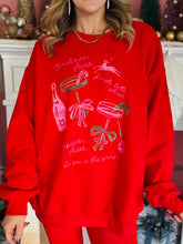 Red Christmas Please Crewneck