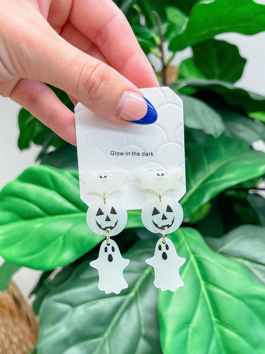 Glow in the Dark Halloween Earrings