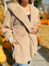 Tan Fluffy Cardigan
