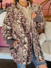 Snakeskin Fluffy Cardigan