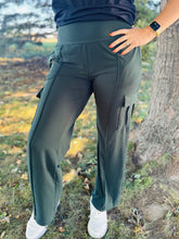 Regency Green Straight Leg Cargo Pants