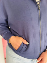 Dark Blue Zip Jacket