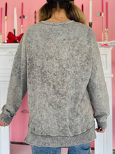 Charcoal Acid Wash Crewneck
