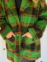 Plus Green Plaid Jacket