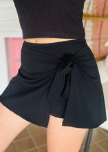 Black Wrap Skort
