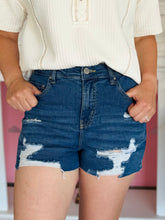 Distressed Denim Shorts