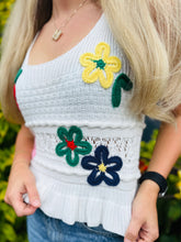 Colorful Floral Embroidered Top