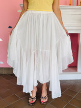 White Asymmetrical Skirt