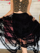Stunner Black Tiered Skirt