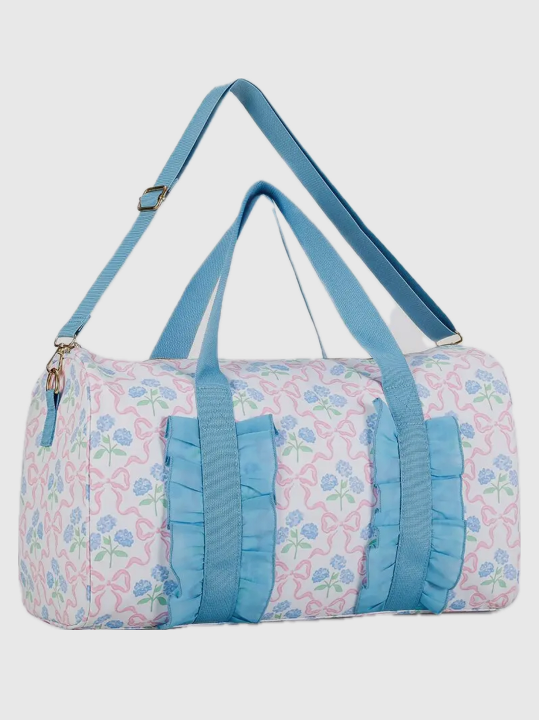 Ruffle Bow Duffle Bag