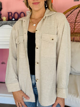 Soft Oatmeal Waffle Shacket