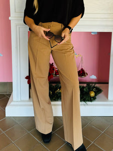 Striped Pleated Pants