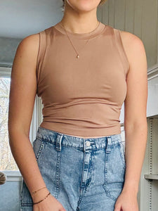 Tan Essential Tank Top