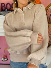 Ash Mocha Acid Wash Pullover