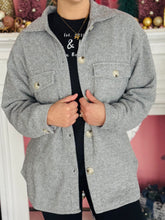 Soft Grey Waffle Shacket