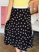 Dark Espresso Brown Polka Dot Skirt