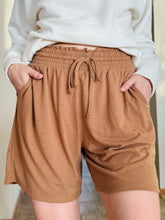 Comfy Tan Drawstring Shorts