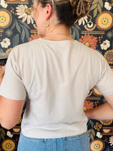 Tan Cropped T-Shirt