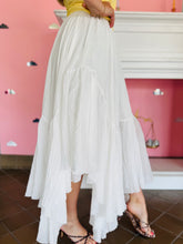 White Asymmetrical Skirt