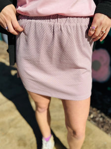 Lavender Checkered Skirt