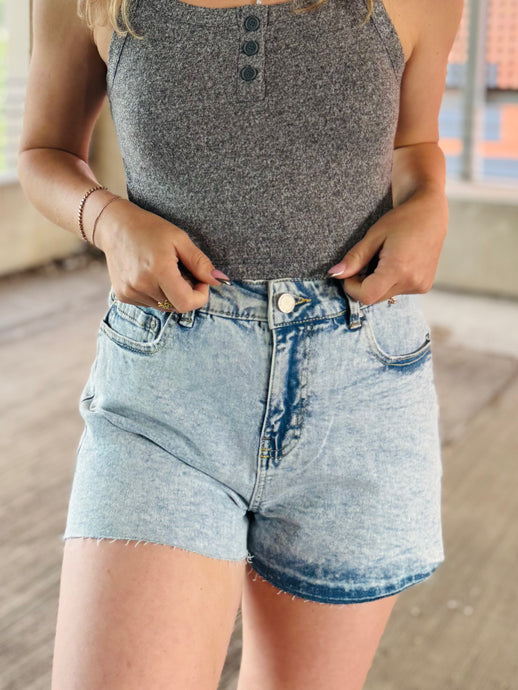 Light Wash Denim Shorts