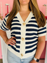 Stripe Starfish Knit Top