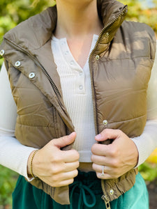 Quarter Button Ivory Long Sleeve