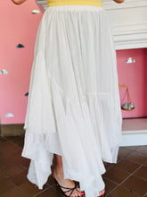 White Asymmetrical Skirt