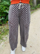 Brown Polka Dot Barrel Jeans