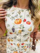 Fall Pumpkin Denim Dress