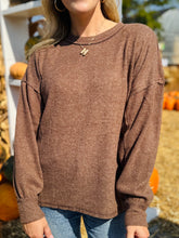 Soft Brown Long Sleeve Top
