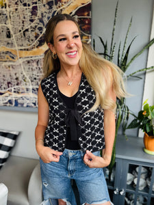 Bow Quilted Vest