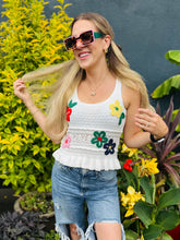 Colorful Floral Embroidered Top