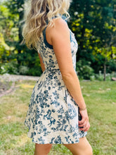 Toile Print Button Down Dress